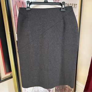 Piazza Sempione Skirt - Luxurious Italian Wool & Angora Blend, Size 40